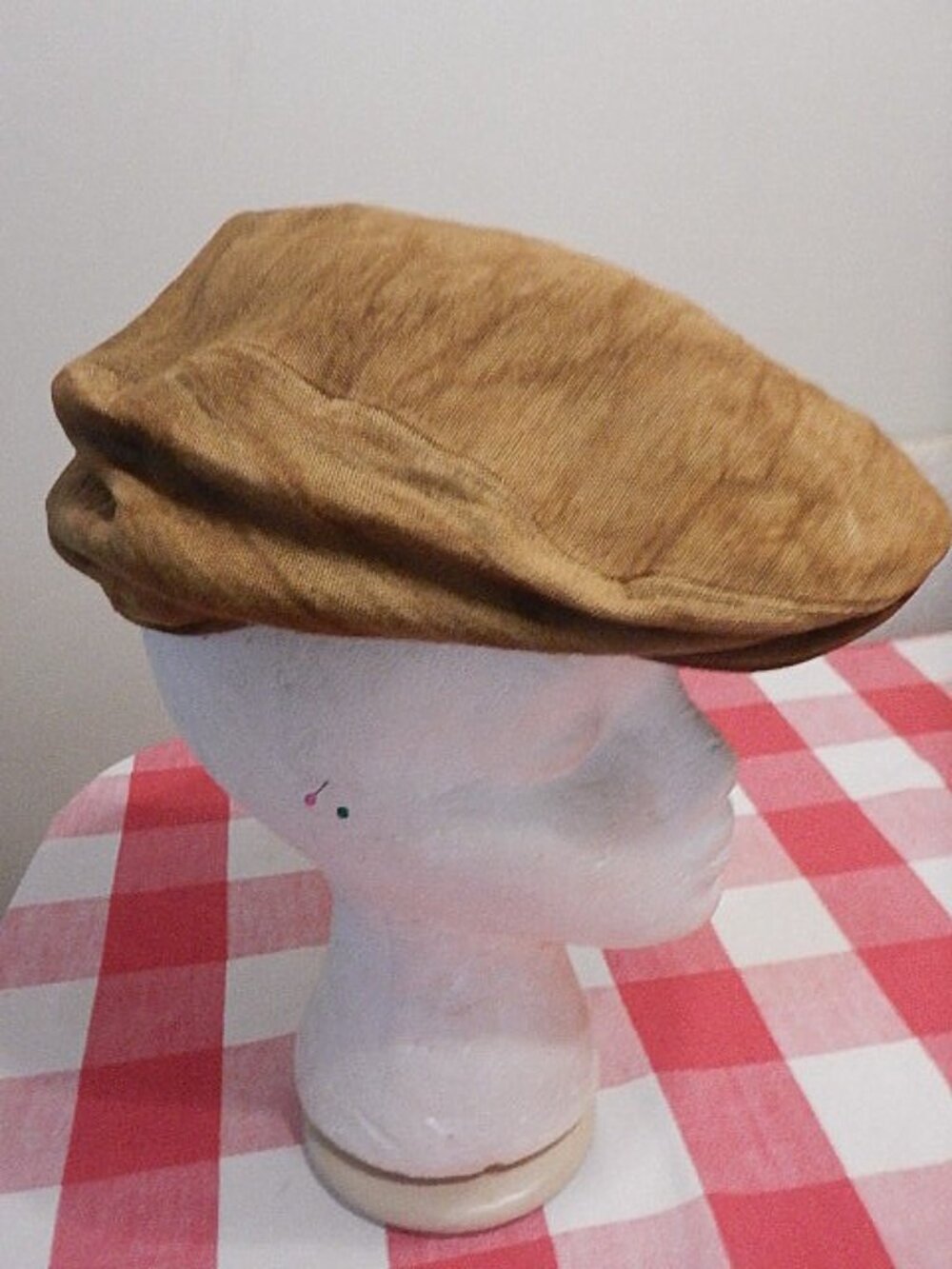 Frye Newsboy Cap  Mens Medium/ Large Burlap Linen Newsboy Hat